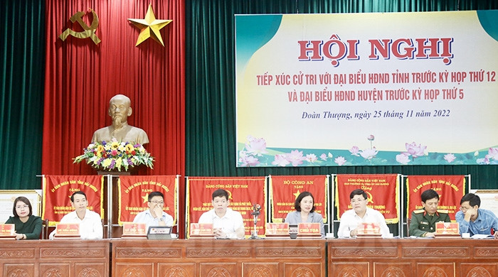 Đoàn Đại biểu Quốc hội tỉnh Hải Dương tiếp xúc cử tri tại các huyện Nam Sách, Ninh Giang, Gia Lộc